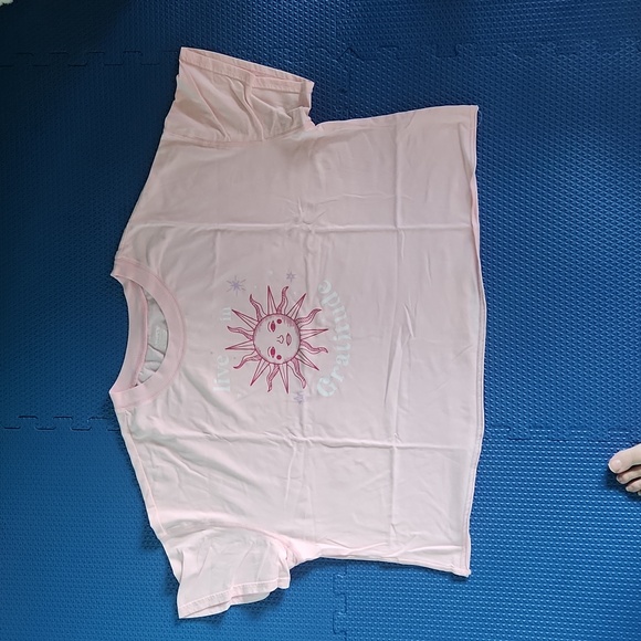 Women's Joyspun short sleeves & short bottom size 2x (18w-20x) Pink - Picture 2 of 13